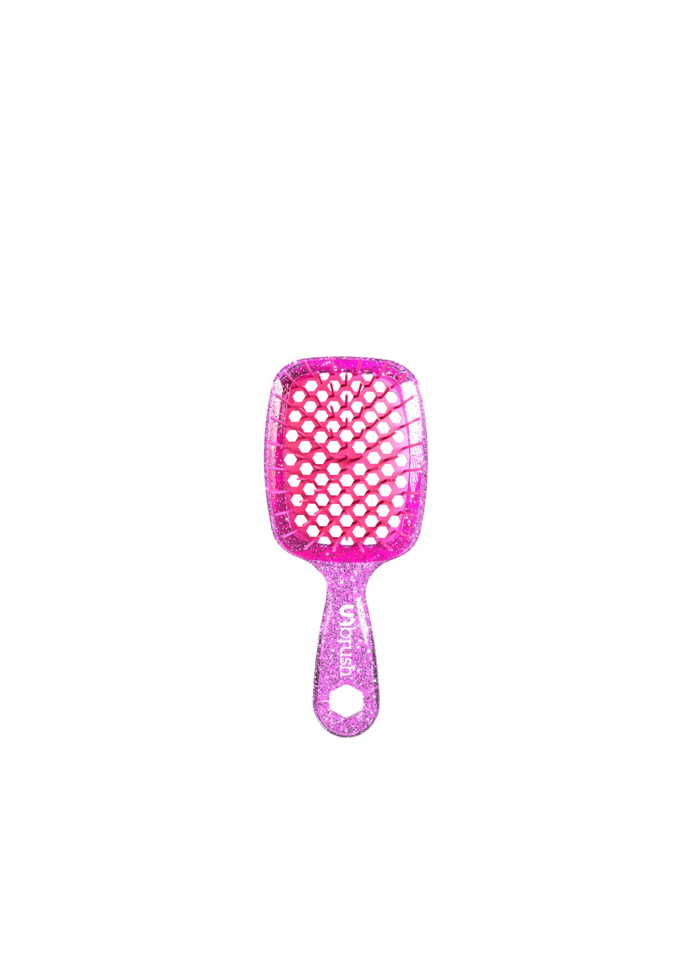 UNbrush Mini Glitter Rose Quartz