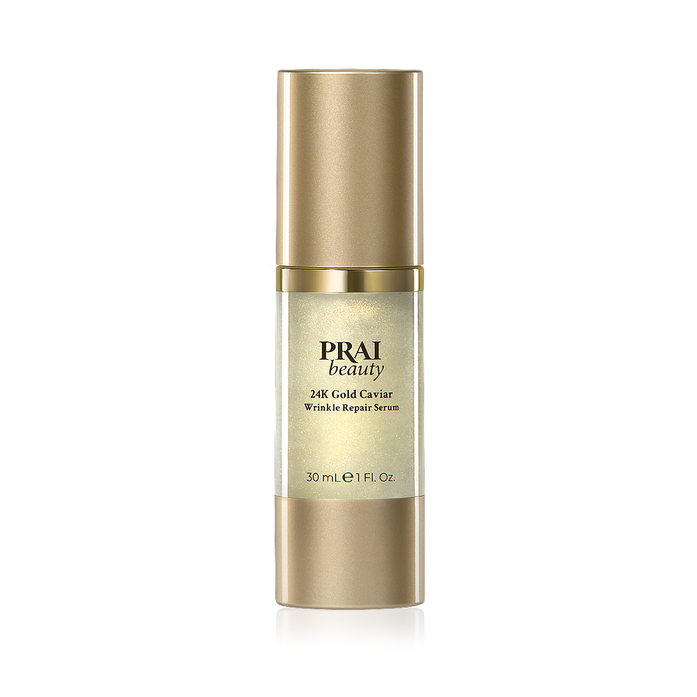 Bottle of 24K Gold Caviar Wrinkle Repair Serum