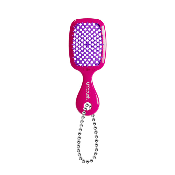 UNbrush Super Mini Keychain Neon - Pink Burst