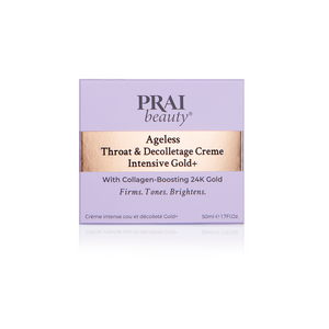 Packaging of Ageless Throat & Decolletage Crème – Intensive Gold +