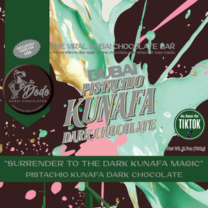 Viral Dodo Dubai Dark Chocolate Pistachio Kunafa Ultimate Chocolate Bar Experience