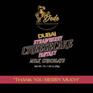 Mini Viral Dodo Dubai Strawberry Cheesecake Fantasy Ultimate Chocolate Bar Experience