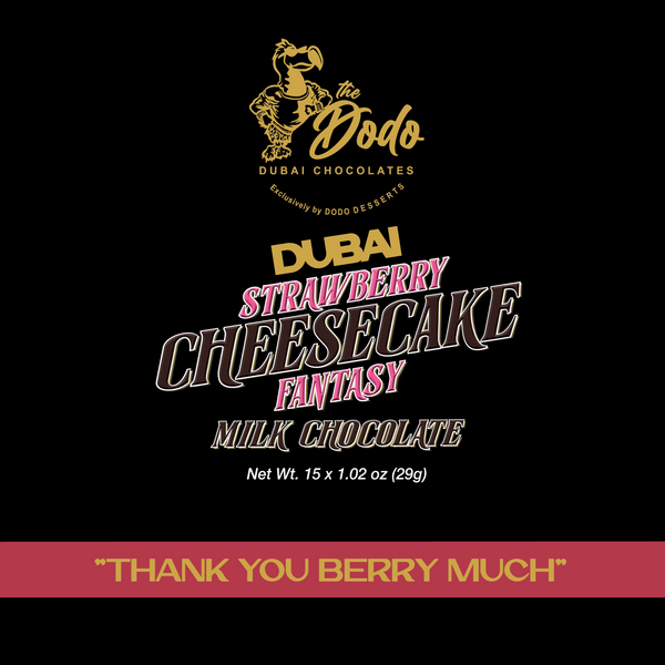 Mini Viral Dodo Dubai Strawberry Cheesecake Fantasy Ultimate Chocolate Bar Experience