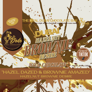 Viral Dodo Dubai Hazelnut Brownie Desire Ultimate Chocolate Bar Experience